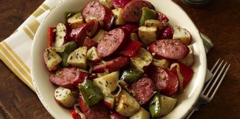 sausage green beans and potatoes